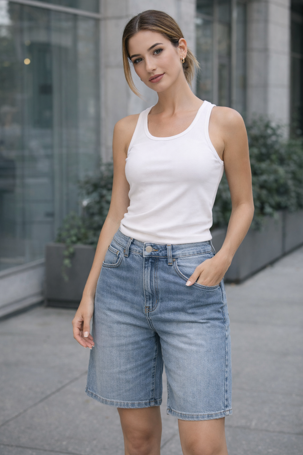 Bermuda di jeans