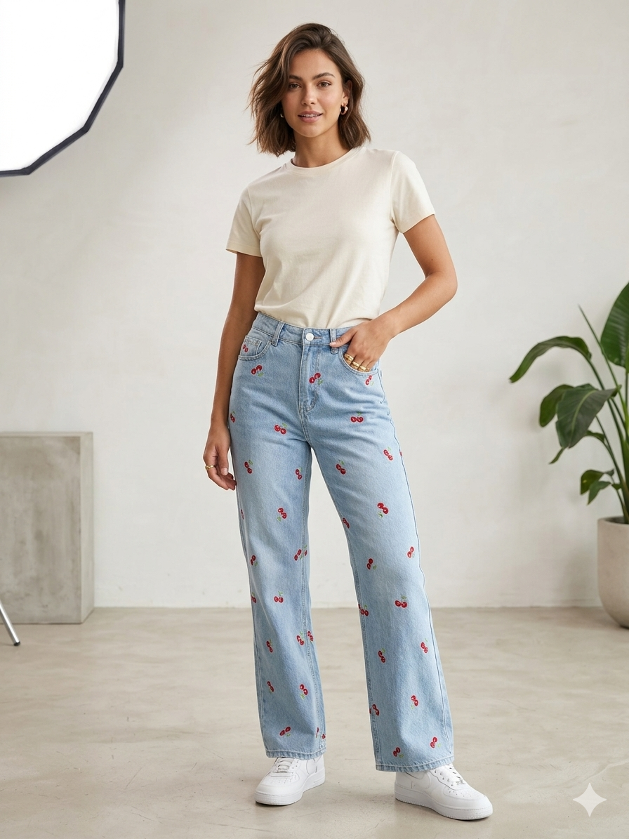 Jeans ciliegia